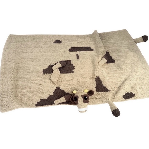 Handmade Crochet Charming Cow Blanket Nursery